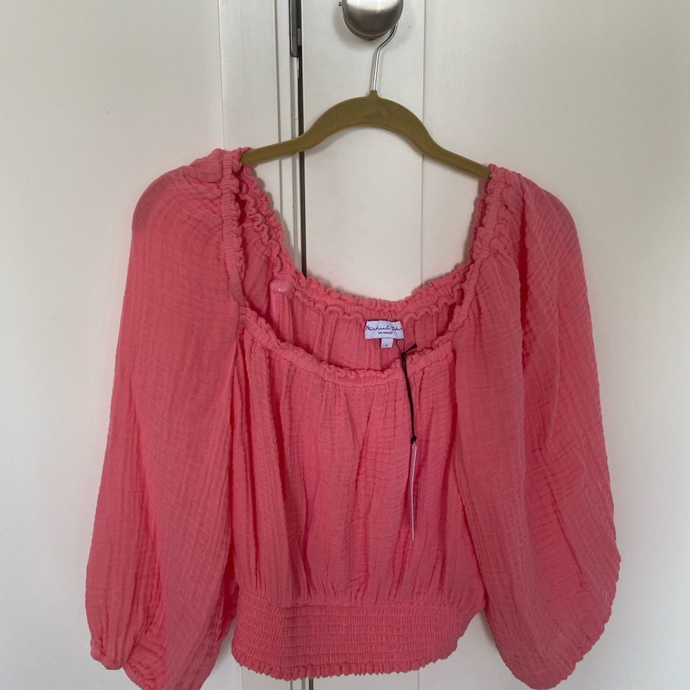 Michael stars double gauze top